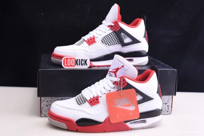 1st Kicks Jordan Red Retro Air Fire 4 DC7770-160 (2020) 0725
